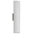 thumbnail image 1 of 2 Light Wall Scone, Frosted Glass-Finish:Satin Chrome/White,Size:4.5"Lx3.5"Dx3.5"Wx21"H,Style:Modern, 1 of 2