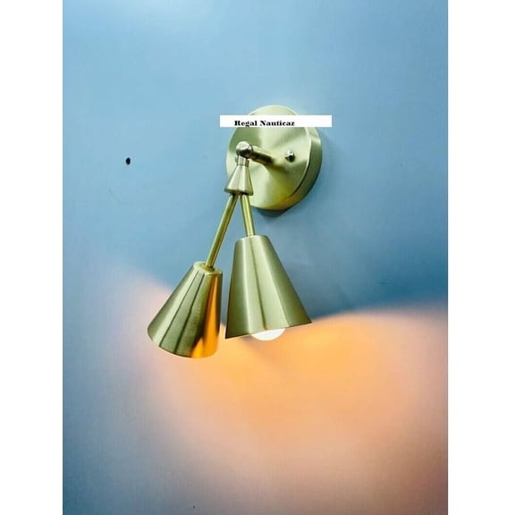2 Lights Modern Brass Wall Sconce Handmade Sputnik Light Fixture