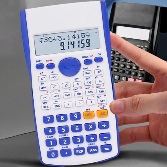 2-Line Display Scientific Calculator, 10-Digit Calculator with Math Functions, Portable Handheld for College Math, Algebra, Trigonometry, Statistics, Office Home Use