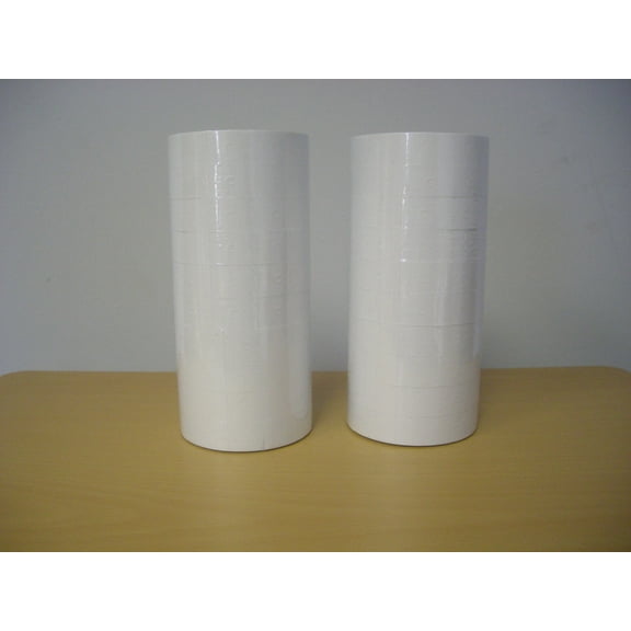 (2) Line Plain White Labels for MX-6600 10x10 Price Gun 20 Rolls 24,000 Labels