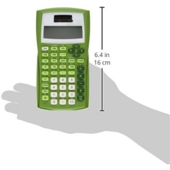2-Line Scientific Calculator, Lime Green