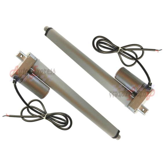 2 Linear Actuators 12" inch Stroke Heavy Duty 12 Volt DC 200 Pound Max Lift Set