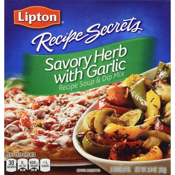 2- Lipton Recipe Secret Soup & Dip Mix Herb with Garlic ( 2 Pack)