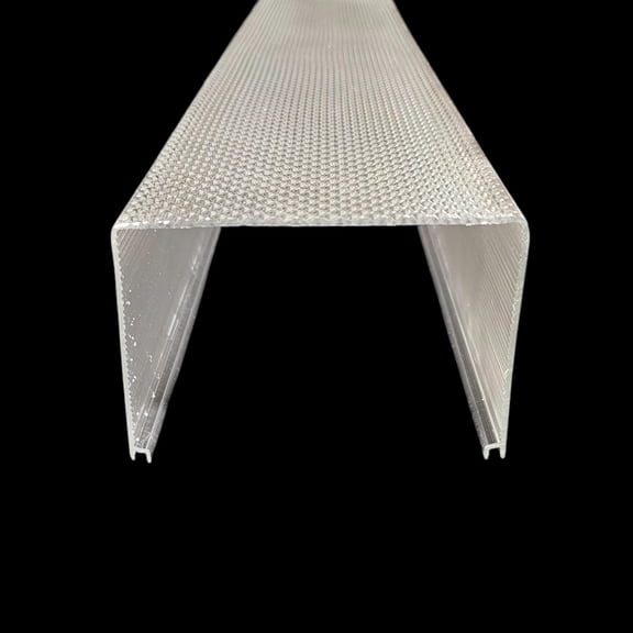 | 2 Lite Wrap Around Light Cover 47-7/8 x 4 1/2 x 3(Clear)