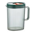2 Liter (68 Oz) Plastic Pitcher with Lid and Spout Water Pitcher for Fridge Carafe for Hot/Cold