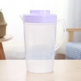 thumbnail image 1 of 2 Liter Clear Plastic Water Pitcher With Lid Drink Dispenser For Iced Tea Lemonade Milk Beverages Cold Drink Container, 1 of 5