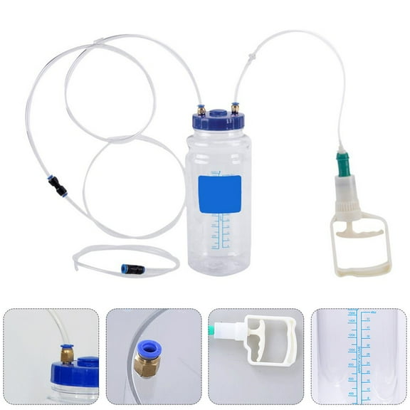 2 Liter Fluid Evacuator Manual Oil Changer Vacuum Hand Operated Engine Oil Change Fluid Extractor Pump Tank