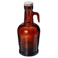 thumbnail image 1 of 2 Liter Growler with Glass Handle- Amber, 1 of 2