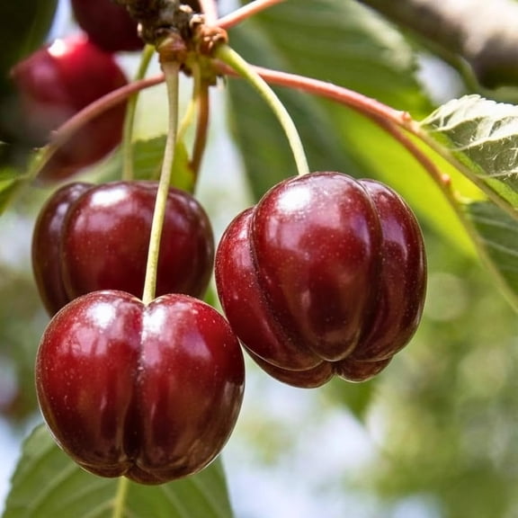 2 Live Acerola Barbados Cherry Trees, 5-10 Inch Tall Fruit Plants for Ornamental Garden, No Pot, Spring Planting
