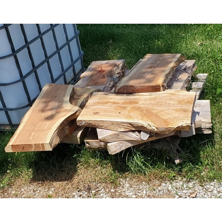 Cedar Furniture Lodge Live Edge Eastern Cedar Slab, Red, 3 ft