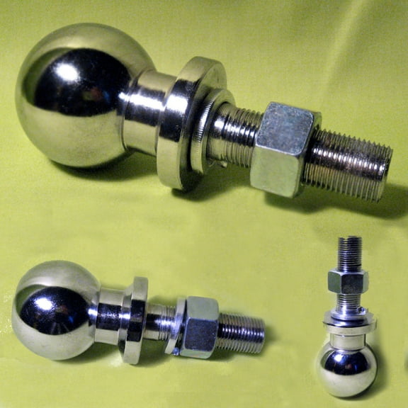 2" Loaded Ball Hitch Receiver Tow Trailer Pickup Truck SUV Chrome Adjustable New
