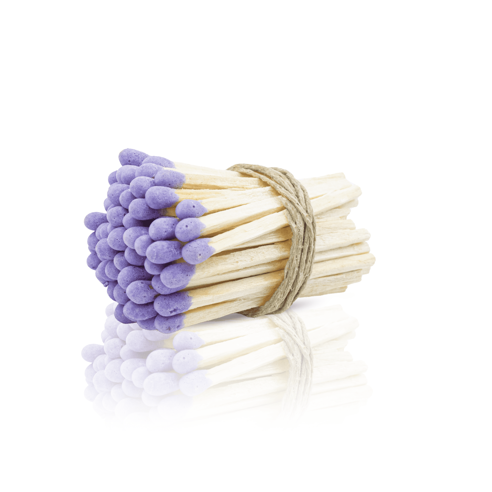 2" Long Purple Tip Wooden Matchsticks Safety Matches, Bulk, Loose, 2