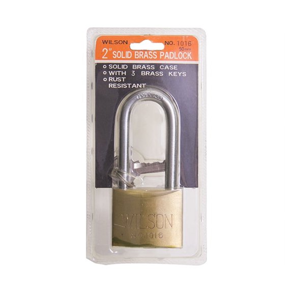 2 Long Shackle Brass Padlock KD