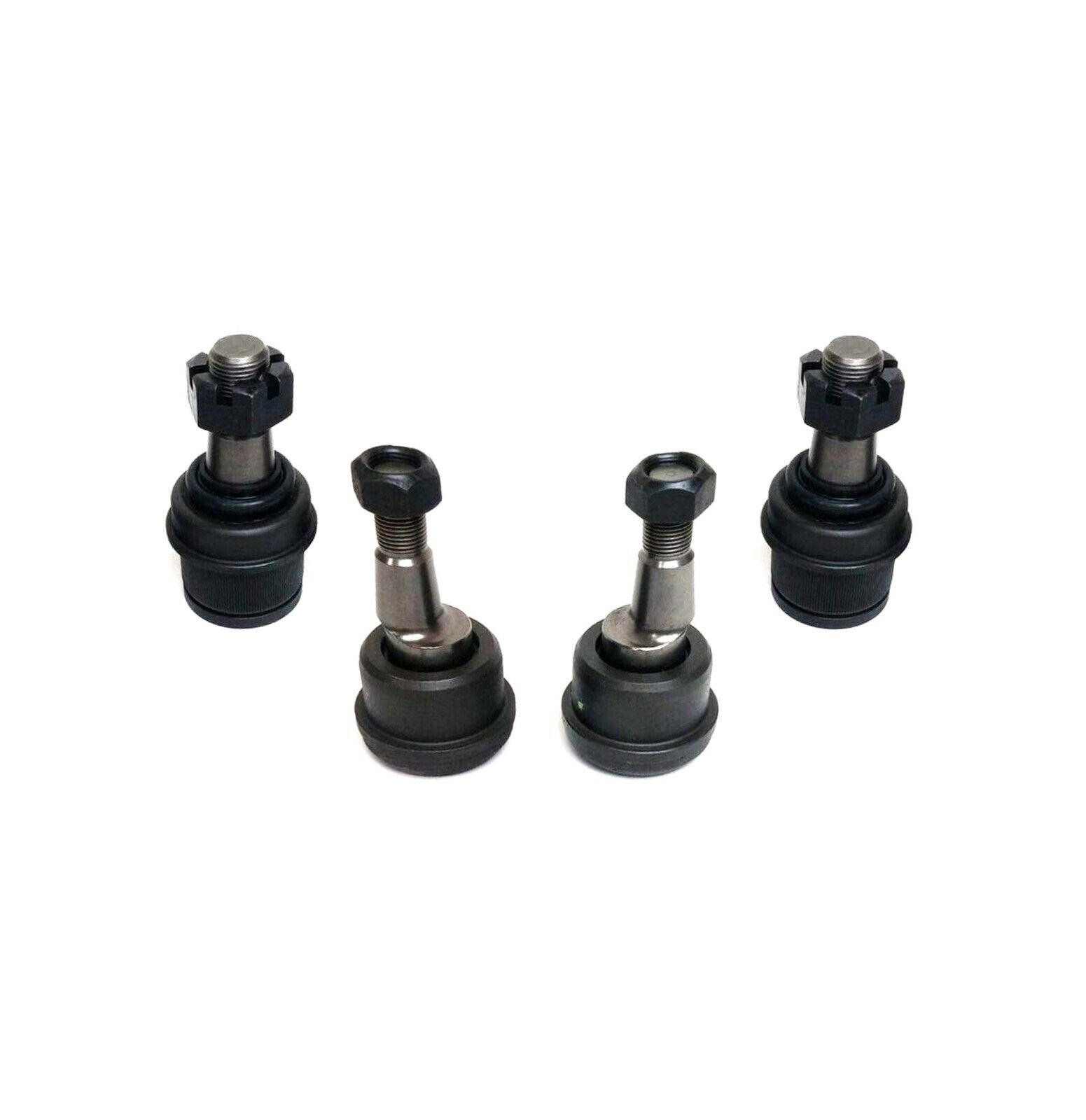 2 Lower Ball Joints + 2 Upper Ball Joints (Adjustable) Front Suspension 4 Pieces Kit Compatible
