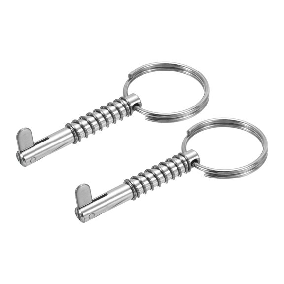 2" Lx0.25" Dia 316 Stainless Steel Quick Release Pin Usable Length 1.6" Bimini Top Pin 2 Pack