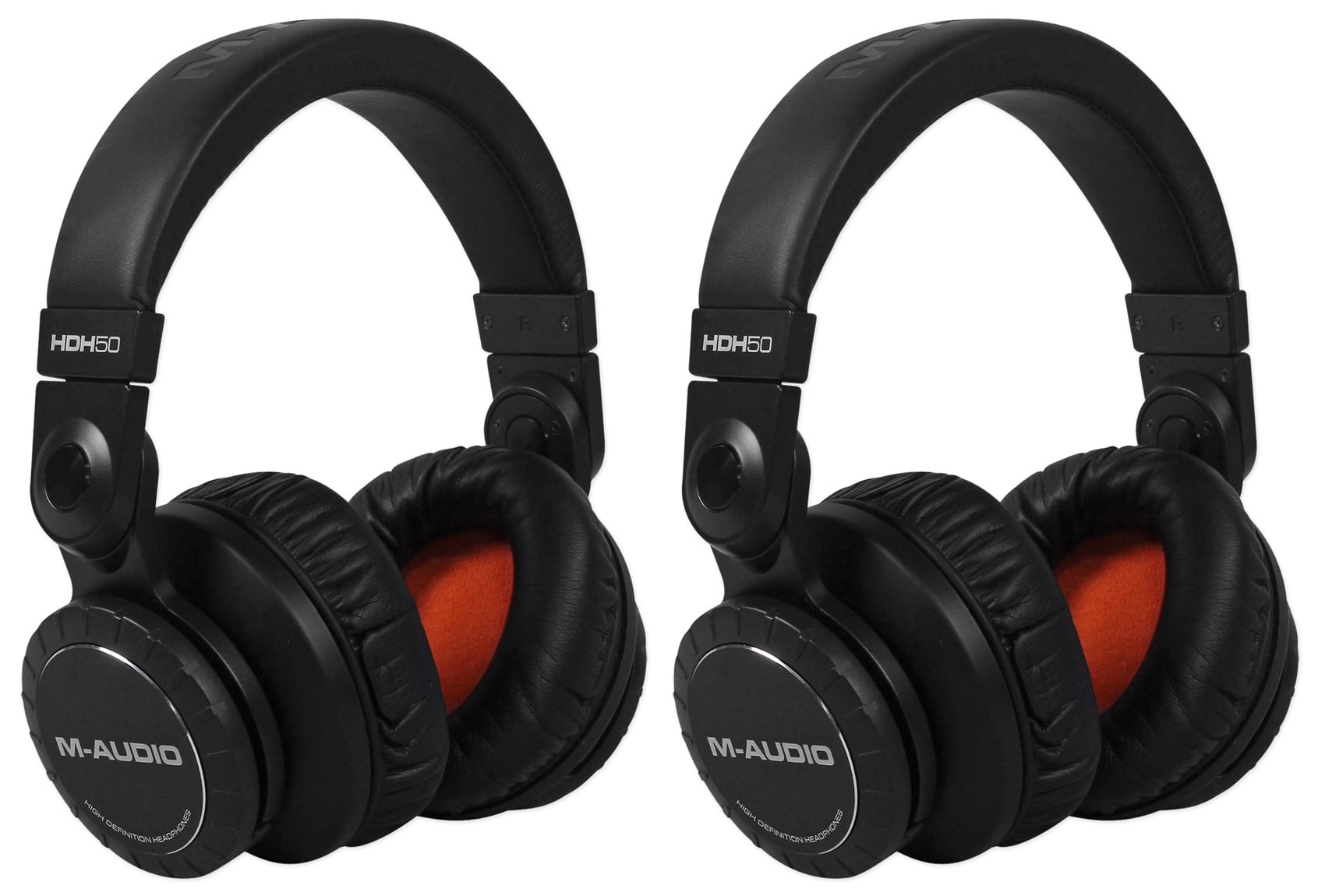 2) M-Audio HDH50 Black Studio / DJ High Definition Reference