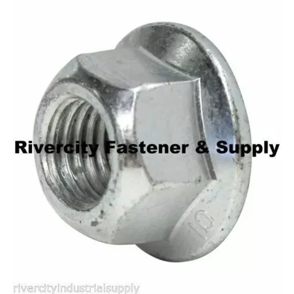 (2) M12-1.75 Flange All Metal Lock Nut M12X1.75 Nuts 12Mm X 1.75 Din 6927