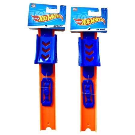 2 MATTEL Hot Wheels Track Builder Ramp & Racetrack Extension Blue Family Fun