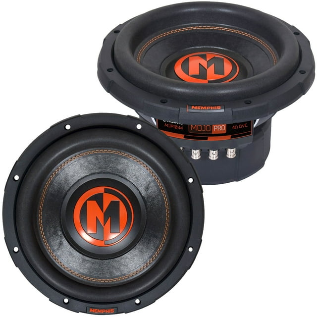 "MEMPHIS MJP1044 MOJO PRO 10"" 1500W RMS DVC 4OHM Car Audio Subwoofers