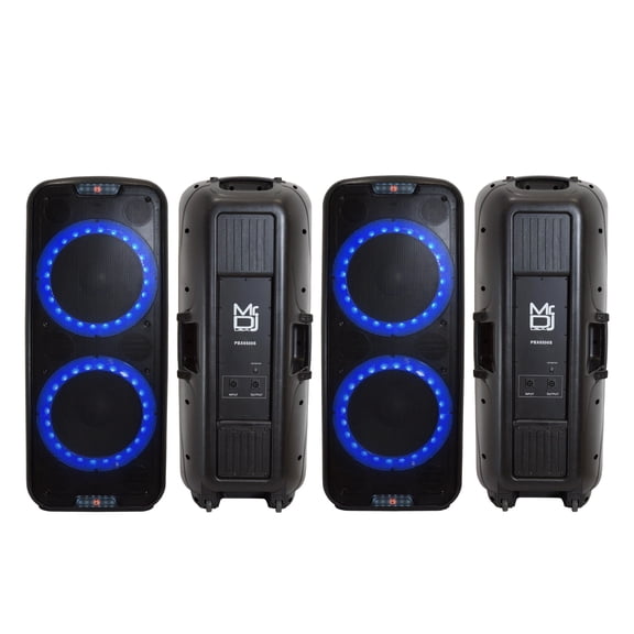 2 MR DJ PBX6500S Professional Dual 15" 3-Way Full-Range Non-Power/Passive DJ PA Multipurpose Live Sound Loudspeaker