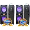 thumbnail image 1 of 2 MR DJ VEGAS Double 15" Bluetooth Speaker Professional Dual 15” 3-Way Full-Range Powered/Active DJ PA Multipurpose Live Sound Bluetooth Loudspeaker, 1 of 1