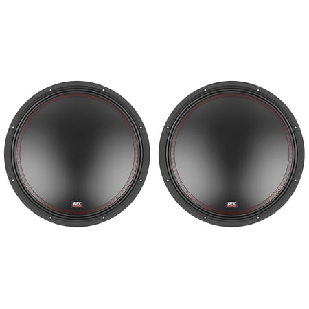 (2) MTX 5515-44 15" 1600 Watt Peak DVC 4-ohm Car Audio Subwoofers Subs