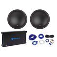 thumbnail image 1 of (2) MTX 7512-22 12" 3000w Competition Car Subwoofers Subs+Mono Amplifier+Amp Kit, 1 of 11