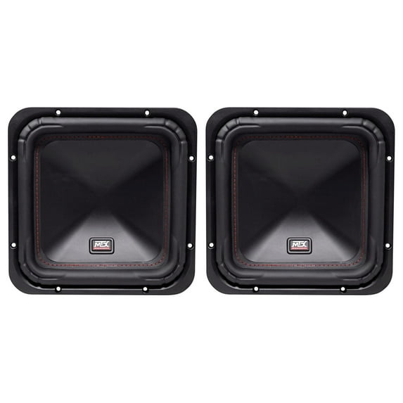 (2) MTX S6510-44 10" 1000w RMS Square Subwoofers Car Audio Subs DVC 4-ohm