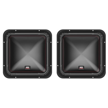 (2) MTX S6512-44 12" 1000 Watt RMS Square Subwoofers Car Audio Subs DVC 4-ohm