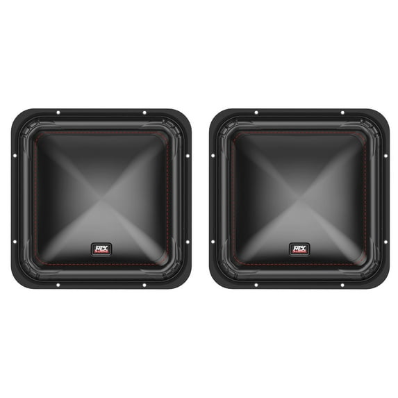 (2) MTX S6512-44 12" 1000 Watt RMS Square Subwoofers Car Audio Subs DVC 4-ohm