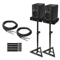 thumbnail image 1 of (2) Mackie CR3-X 3" Creative Reference Multimedia Monitors with Studio Monitor Stands Package, 1 of 9