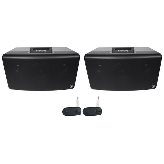 (2) Mackie FreePlay LIVE 150w Bluetooth Rechargeable DJ PA Speakers and Wireless Link