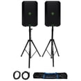 thumbnail image 1 of (2) Mackie Thump GO 8" Portable Rechargeable DJ PA Speakers w/Bluetooth+Stands, 1 of 19