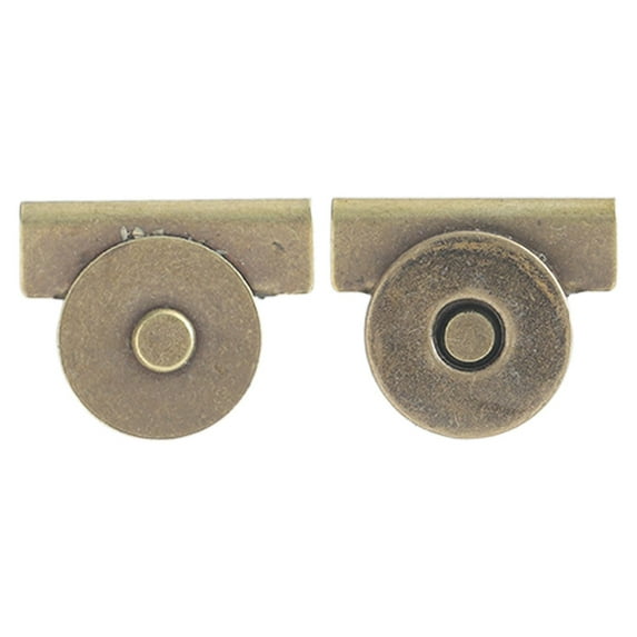 Under $2 Magnetic Snaps, Bronze Magnetic Clasps , Magnetic Snap Buttons – Seamless Metal Clasps, No-Sew Install, Strong Hold for Handbags, Wallets & Diy Crafts, by Goohae