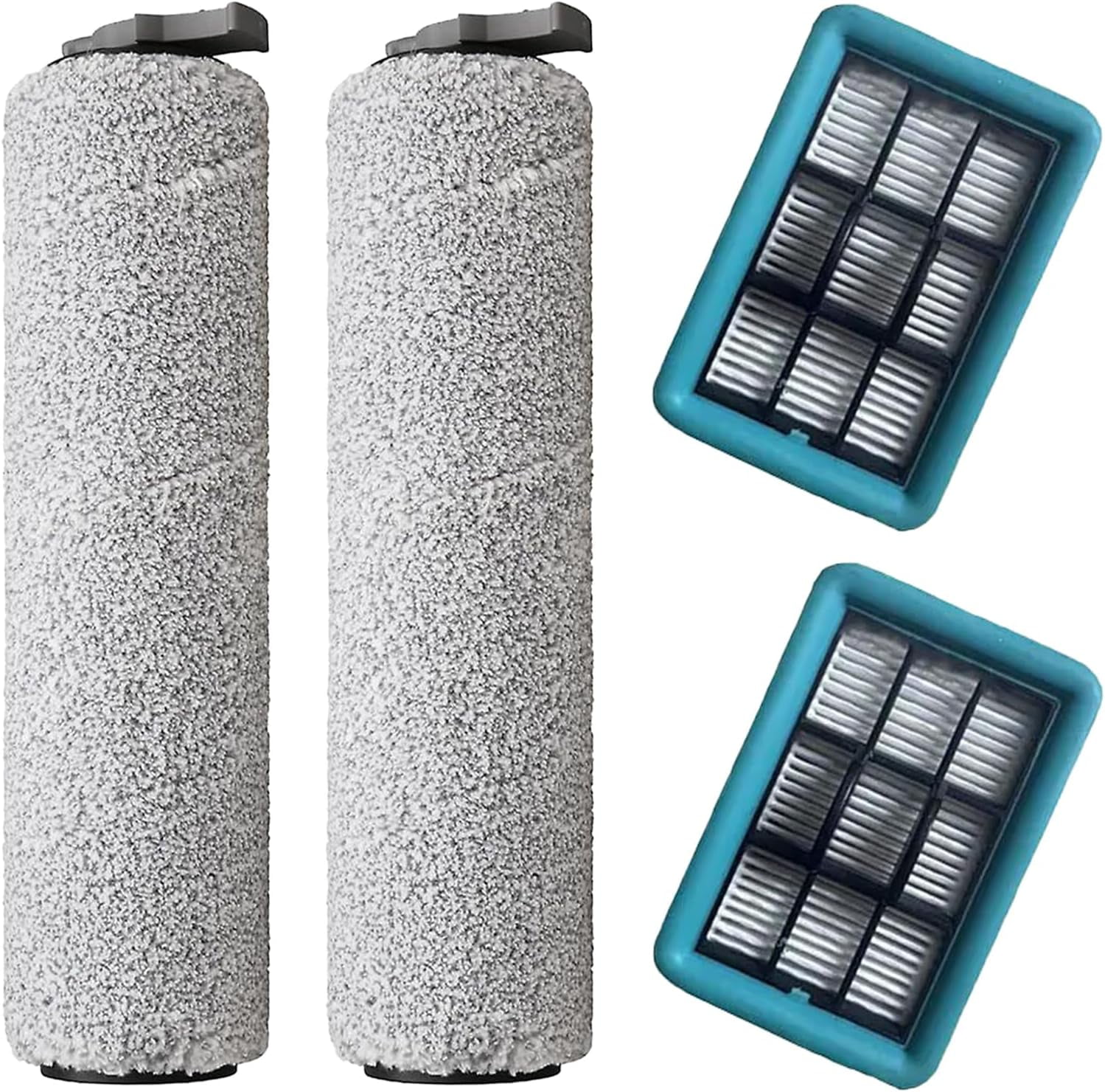 2 Main Roller Brush and 2 HEPA Filter Replacement Kits for Bissell for