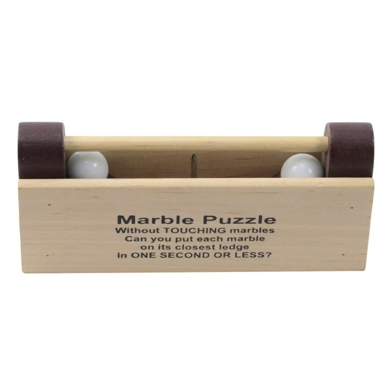 2 Marbles Puzzle Adult IQ Game Brain Teaser Toy Joke
