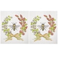 thumbnail image 1 of 2 Mary Lake-Thompson SC345 Reusable Kitchen Sponge Cloths, Bee Clover Wreath, 1 of 1