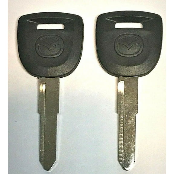 2 Mazda MZ34 / MAZ24RT17 Transponder Chip Key 2004-2011 Black Logo VLS