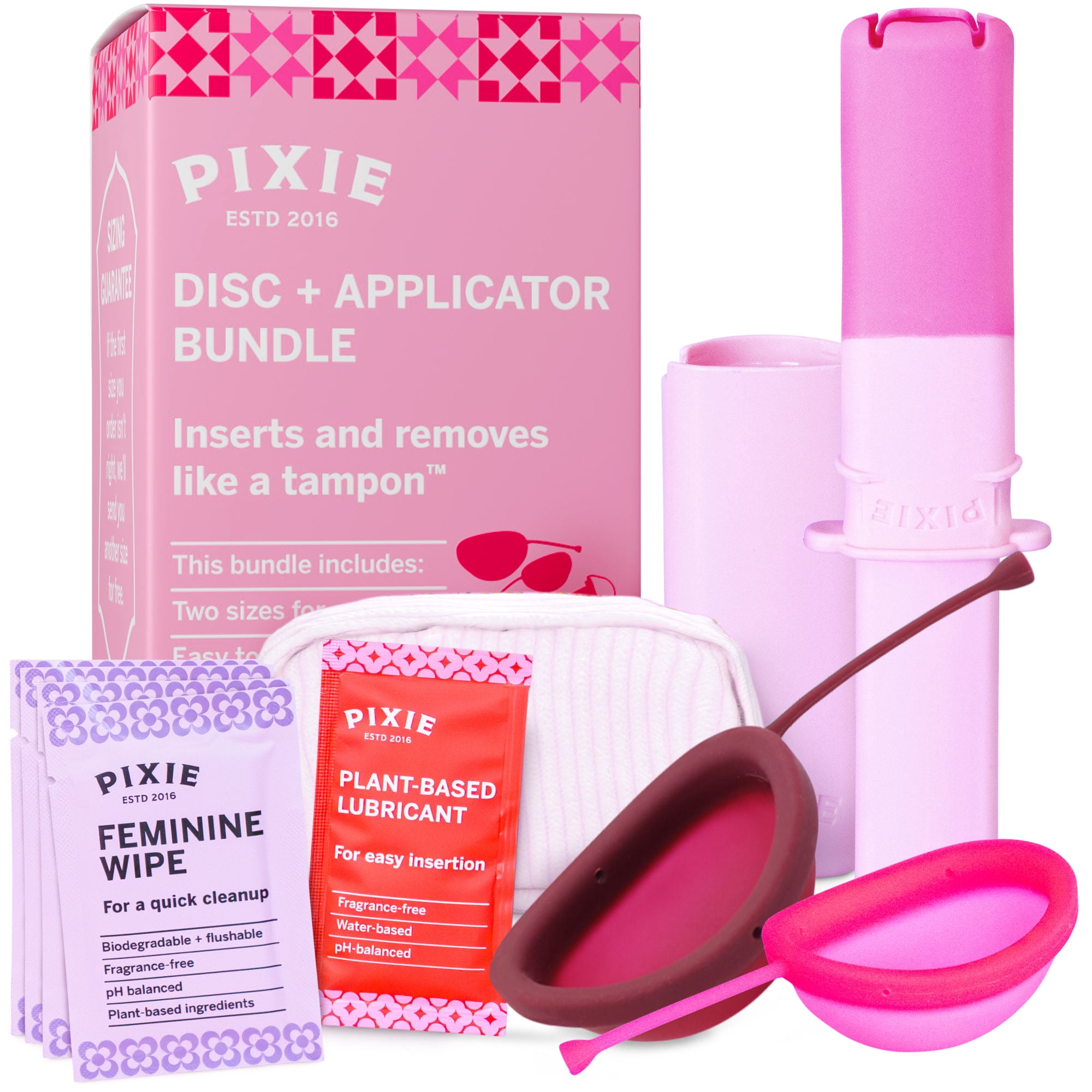 2 Menstrual Discs and Applicator Bundle - No Metals or Toxins - 100% ...