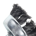 thumbnail image 1 of 2'' Metal Wire Wheel Cup Brush Crimped with 1/4" Shank for Die Grinder Drill, 1 of 8