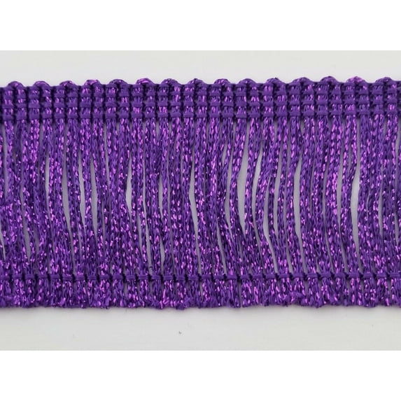 2" Metallic Chainette Fringe - 8 Yards Total - Many Color Options!