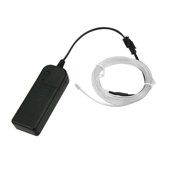 2 Meter/6ft Neon EL Wire String Strip Ice Blue Cold Light Glow String Strip for Car Auto Interior Decoration