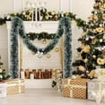 thumbnail image 1 of 2 Meter Purple Christmas Decoration Pull Flower Bar - PVC Decorative Ribbon Garland for Tree, Wall, Party & Holiday Home Decor Green, 1 of 7