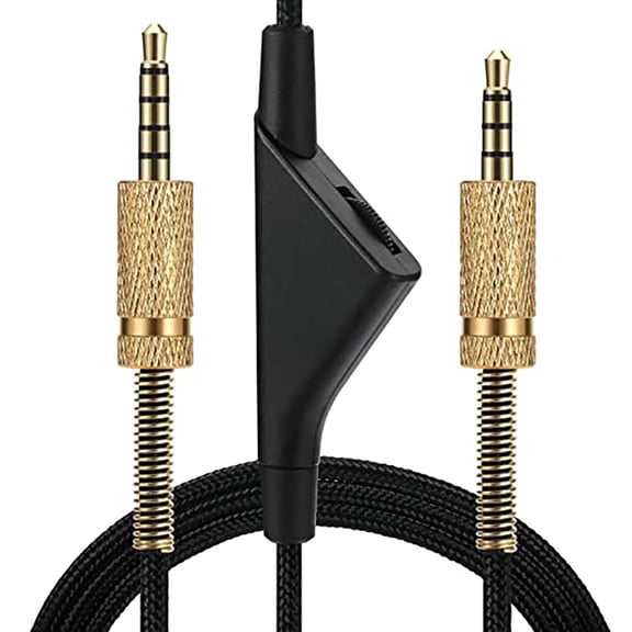 2 Meter Replacement Cord for Astro A40 A40TR A10 Headsets, Aux Wire with Volume and Mute Function, Compatible with Xbox One, PS4, PC, Laptop, Most Smartphones