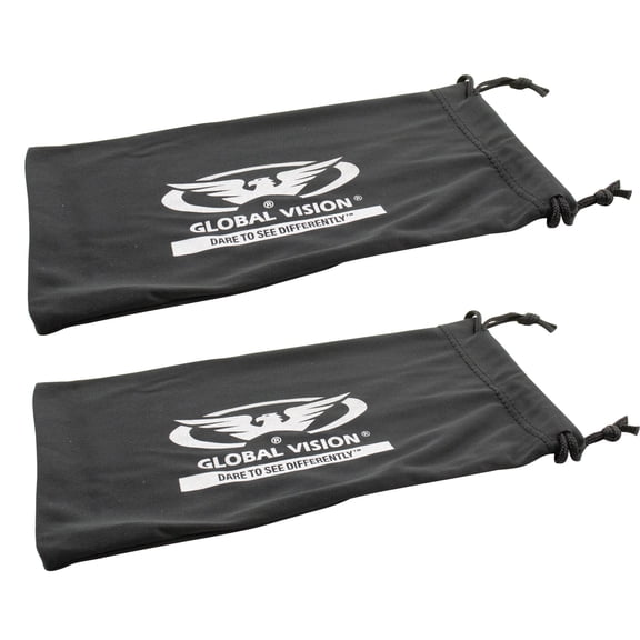 2 Microfiber Soft Case Pouch Bag Holder For Sunglasses And Eyeglasses