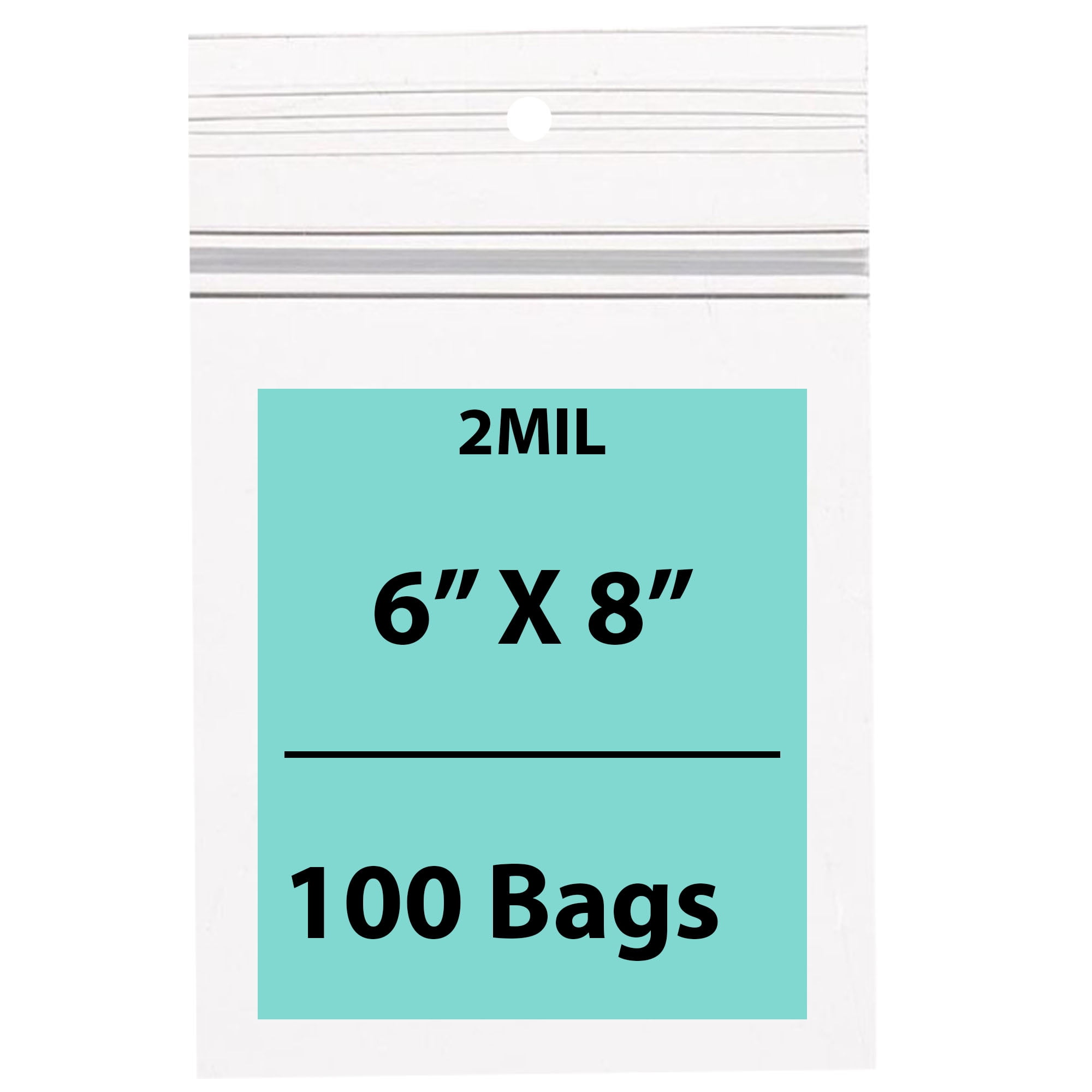 100 Zip lock Bags Reclosable Clear Poly Bag Plastic Baggies Small Jewelry  Shipping Bags 