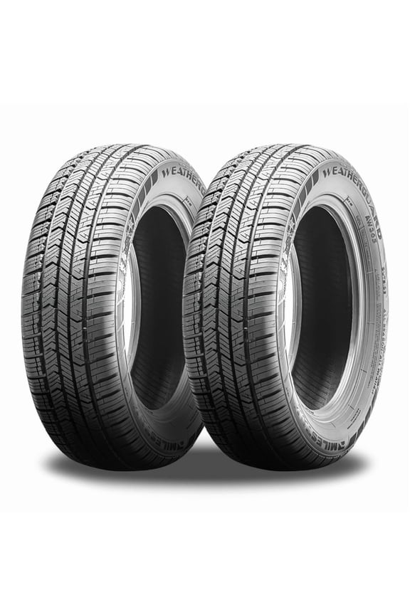 2 Milestar Weatherguard AW365 205/50R17 93H All Season+ Snow Traction+ 50K Mile 24385103 / 205/50/17 / 2055017