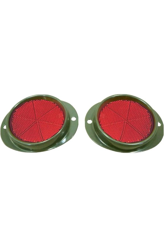 2 Military Vehicle Reflectors- Green/ Red lens