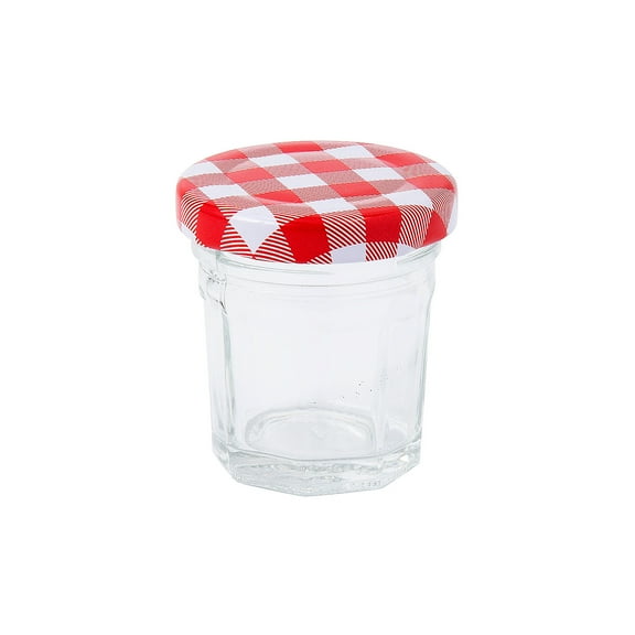 2" Mini Glass Jam Jars with Metal Lids - 12 Pc.