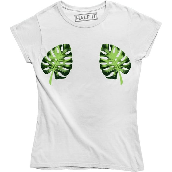 2 Mini Leaves Tropical Image - Save The Enviroment Men's T-Shirt